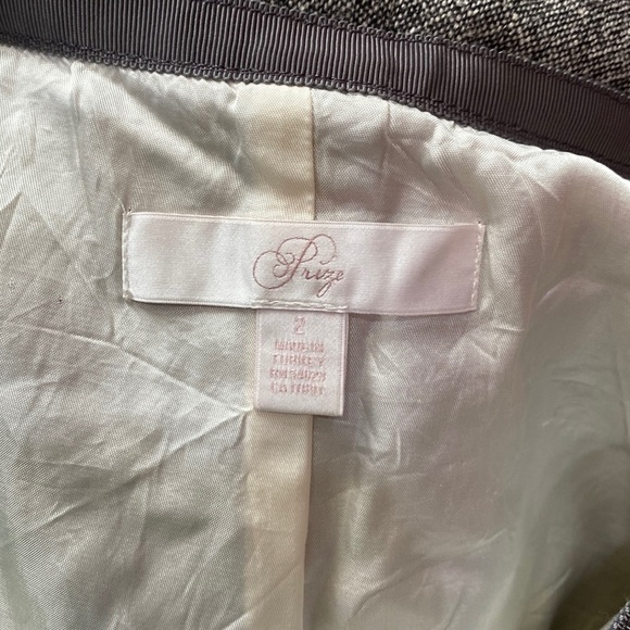 PRIZE Wool Silk Blend Vintage Grey Skirt Size 2 - Picture 11 of 14